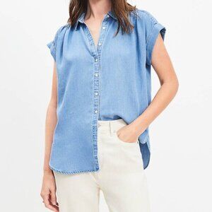 LOFT Chambray Dolman Shirt - Size L